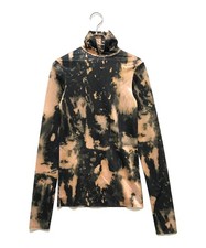 Acne studios All-over print turtleneck top FN-WN-TSHI000173 XXS Black x Beige