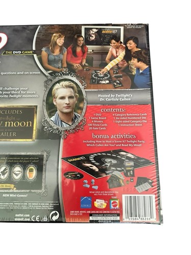 Twilight Scene It? Board Game The DVD Game Mattel 2009 New - Picture 12 of 13