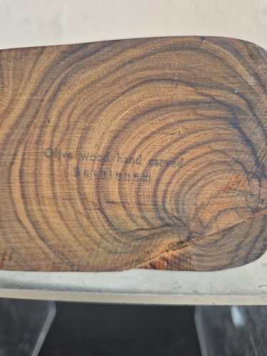 Estatua de madera tallada vintage de la Virgen María, José y Jesús madera de olivo (R9) - Imagen 11 de 14