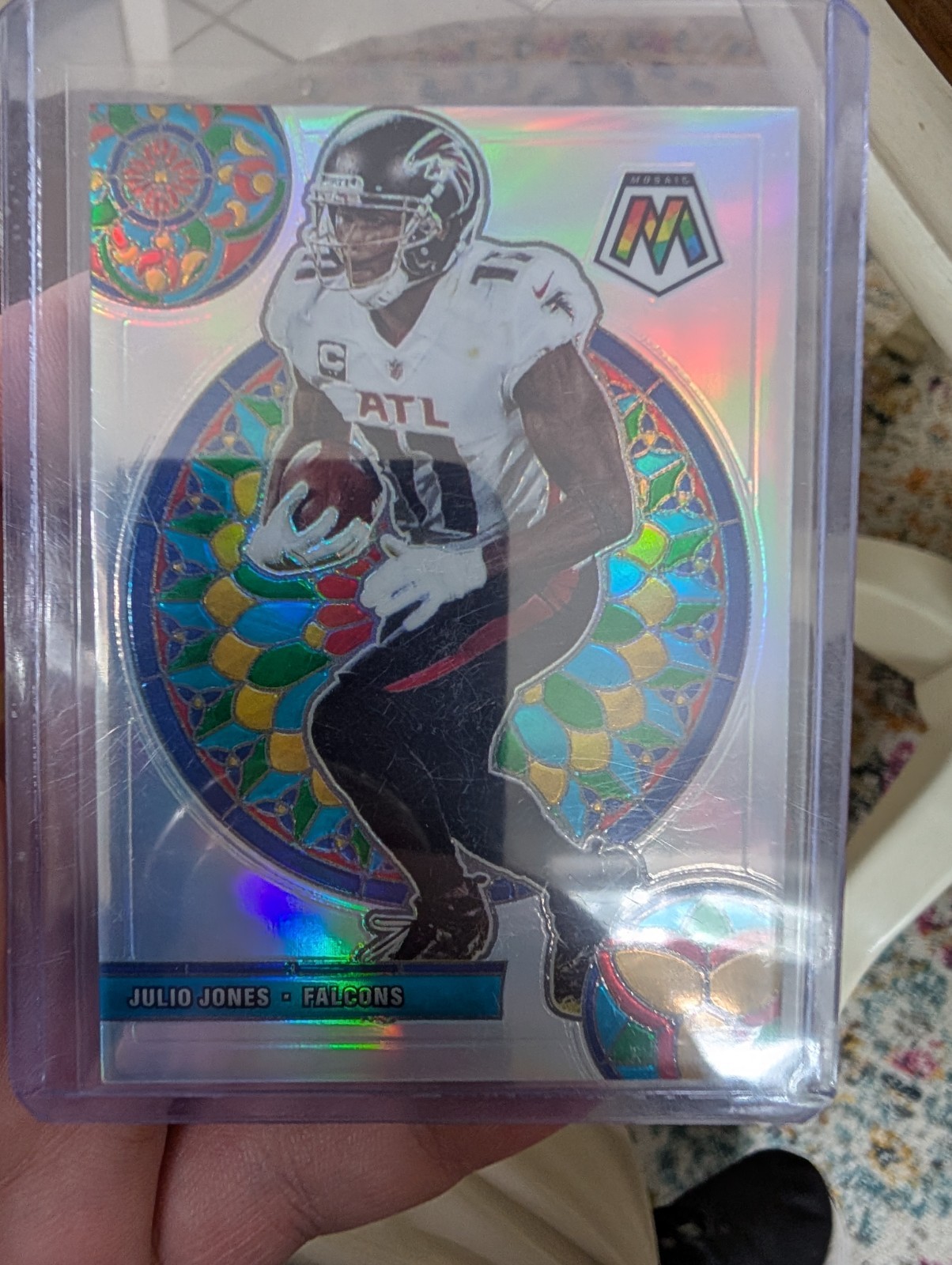 2021 Panini Mosaic Stained Glass Julio Jones #GM-19 SSP  Atlanta Falcons