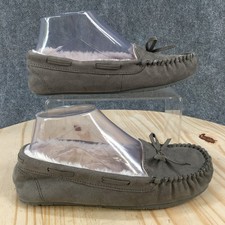 Cat Jack Shoes Youth 4 Cadi Slip On Lined Moccasins Slippers Flats Gray Fabric