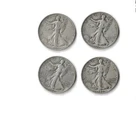 Walking Liberty Half Dollar Lot Of 4 1937 - 1942 90% Silver 1.44676 Troy OZ