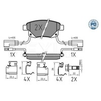 Meyle BremsbeläGe Bremsbelegsatz Hinten FüR Ford Transit Bus