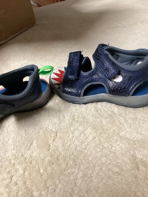 Carter's Dilan Navy Light Up Sole Sandals Toddler Size 7M EUC Lights Up C Photo