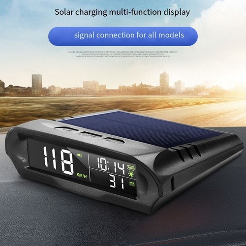 Aerodynamisches Auto Armaturenbrett HUD Wireless GPS Tacho mit Solarenergie - Afbeelding 6 van 12