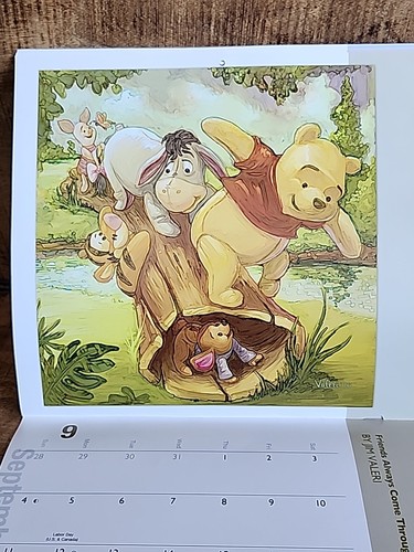 The Art Of Winnie The Pooh 2011 Calendar *Only 10 Images Left,Others Were Framed - Bild 10 von 13