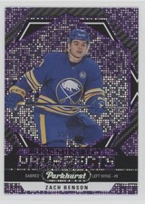 2023-24 Upper Deck Parkhurst Prominent Prospects Purple 55/99 Zach Benson 18vw