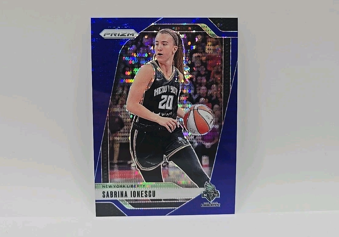 2024 Panini Prizm WNBA Sabrina Ionescu Blue Pulsar Prizm 158/199 Liberty #17 SSP