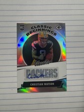 2022 Panini Classics Premium Christian Watson Classic Beginnings RC Auto #/60