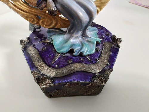 Caja de baratijas Kirk's Folly Dreamkeeper ¡Recuerda al ángel mágico en la luna y las estrellas! - Imagen 7 de 9