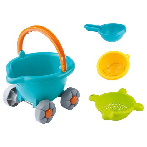 Sand Bucket Scooter - 4 Piece Nesting Beach Toy Set - Toddler Summer Toys & T... - Picture 2 of 8