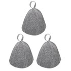  3 Pcs Sauna Mützen Saunamützen Für Männer Saunahüte Herren Filzhut