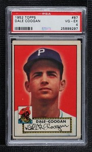 1952 Topps Dale Coogan #87 PSA 4