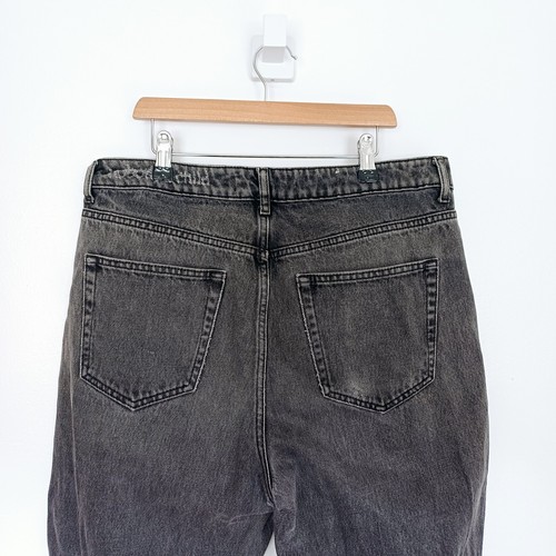 Nobodys Child Jeans Size 16 Grey Mom Fit Straight Leg Distressed Organic Cotton - Picture 8 of 14