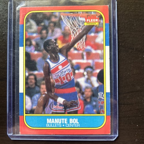 1986 Fleer Basketball #12 Minute Bol, Washington Bullets NBA 🔥0930