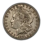 1891-O $1 Morgan Silver Dollar - Original XF Semi Key Date - SKU-D5990