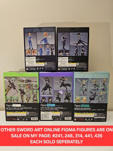 LEAFA #314 FIGMA Sword Art Online Figure Max Factory Open Box Complete US SELLER - Picture 3 of 9