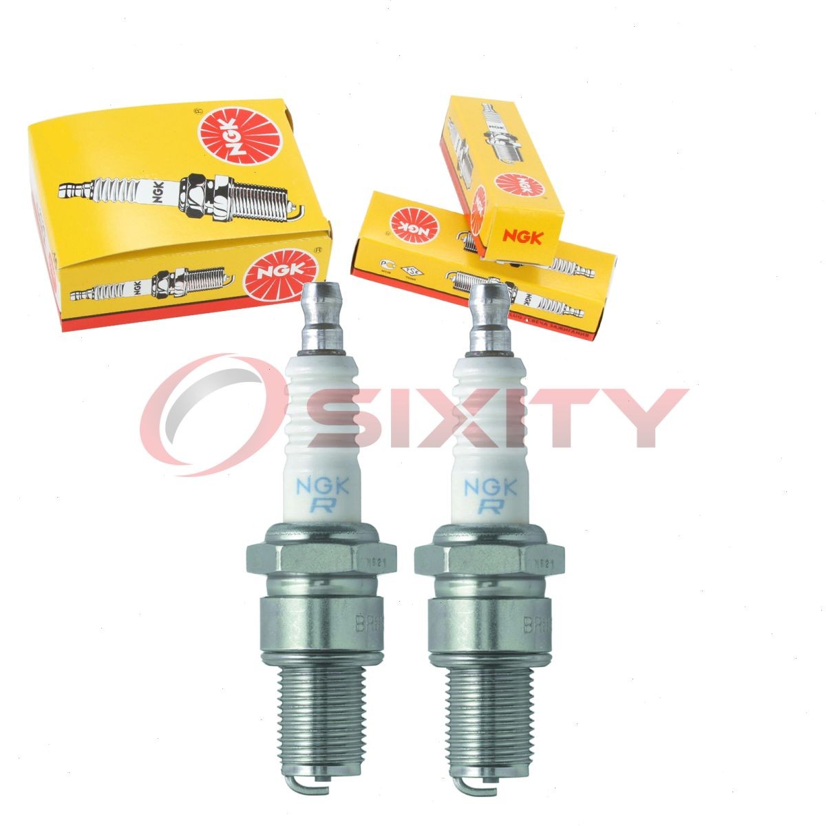 2 pc NGK 1097 BR4ES Standard Spark Plugs for 94702-00343 90793-20128 405 fw