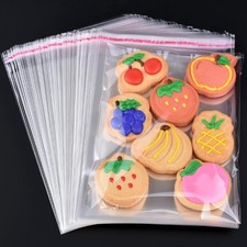 300 Pcs Clear Cellophane Bags 5x7 Inches, Self Sealing Packaging Bags