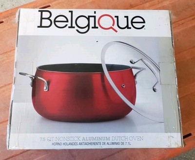Belgique Nonstick Aluminum Dutch Oven - 7.5 QT Red NEW!