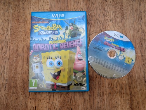 Nintendo Wii U Spongebob Squarepants Planktons Robotic Revenge English UKV PAL - Picture 1 of 8