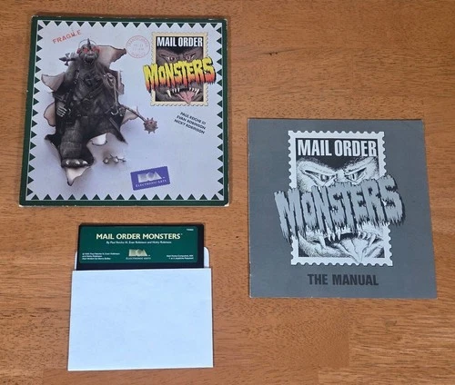 Mail Order Monsters Electronic Arts Atari 400 800 PC Game Complete CIB 5.25 1986