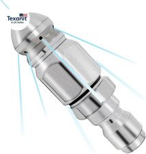Sewer Jet Nozzle, Stainless Steel Pressure Washer Sewer Jetter Nozzle, 1/4" Quic