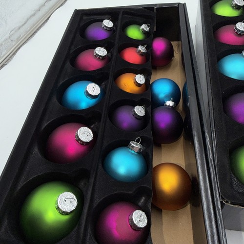 Vintage Rauch Weihnachtsschmuck 29 mehrfarbig abgestuft Größe Schmuckton - Bild 2 von 11