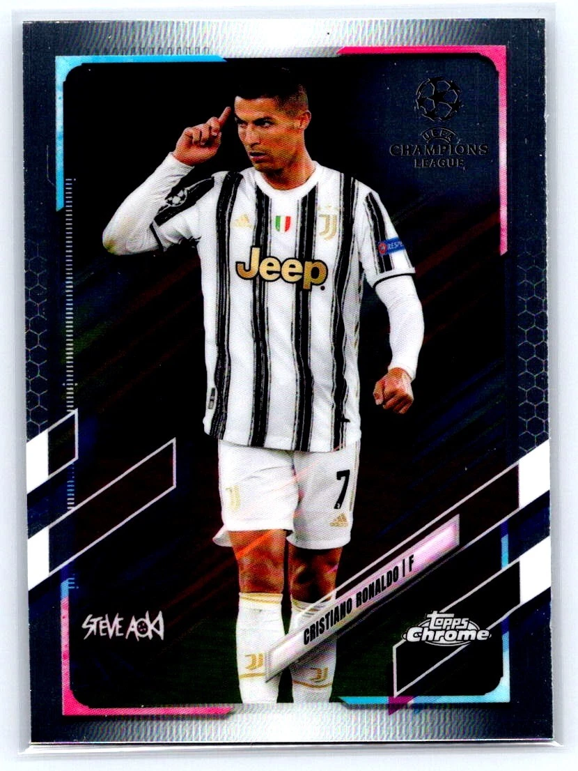 2020-21 Topps Chrome X Steve Aoki UCL Cristiano Ronaldo #100 for