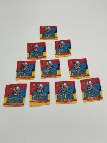 1978 TOPPS FOOTBALL EMPTY WAX PACK WRAPPER LOT OF 10~Beautiful Condition!