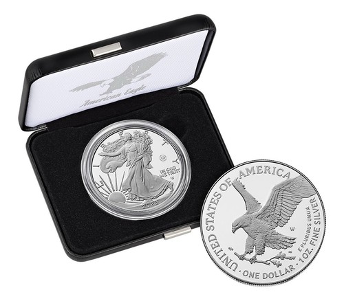 2025 Lasergravierte American Eagle eine Unze Silbermünze PP - (in der Hand) - Bild 2 von 6
