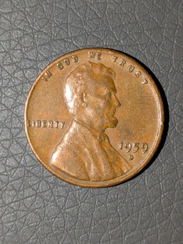 1959-D 1c Memorial Cent Brown Bn Clean Extra Fine - Picture 4 of 12