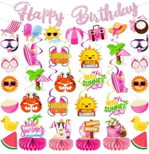 Summer Pool Birthday Party Decorations