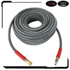 3/8" x 100ft 6000psi High Water Pressure Washer Hose Non-Marking 2 Wire Braid