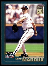 Greg Maddux 2001 Topps #660 Atlanta Braves FREE SHIPPING AutographDen