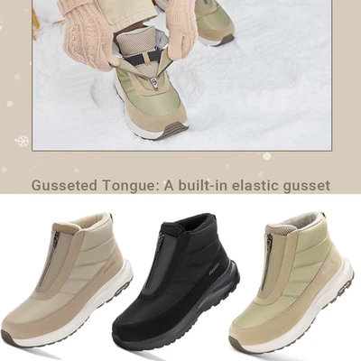 FitVille Winterstiefel Damen Extra Weit Warm Gefüttert Schneestiefel Wasserdicht