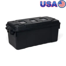 Durable Lockable Storage Box Hunting Gear Tools Camping Supplies 17 Gallon New