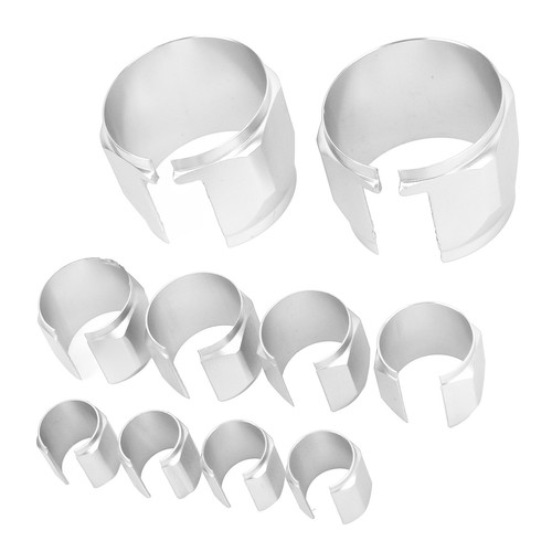 New Stainless Steel Dress Up Hose Cover Kit Radiator Hose Sleeving Set Extreme - Picture 6 of 12