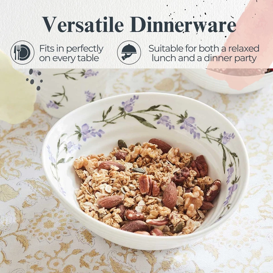 Cuencos de cereal Portmeirion Sophie Conran Lavandula, juego de 4 Foto 3 de 4