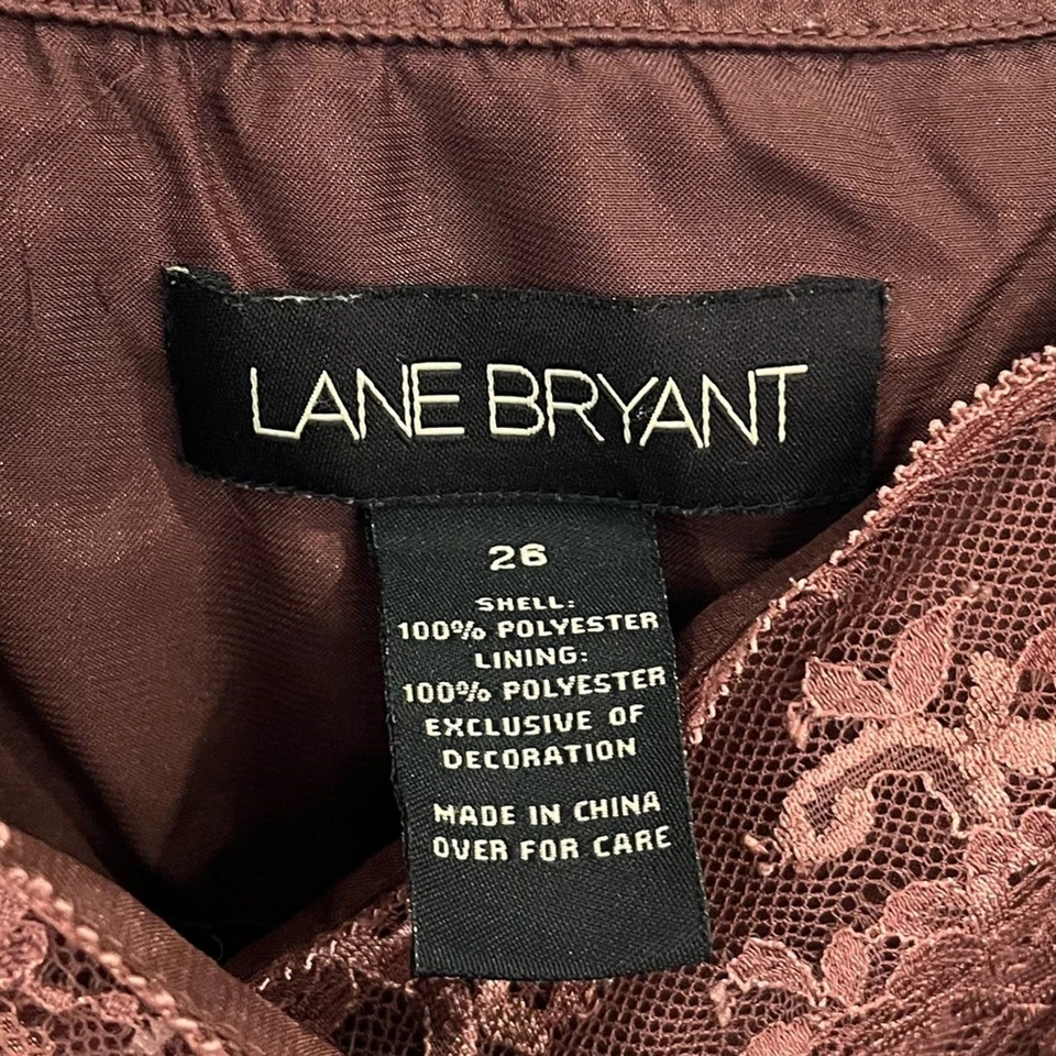 Top Cami Babydoll Vintage Lane Bryant Encaje Talla 26 Y2K Hada Coquette Terciopelo Foto 3 de 4