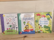 Usborne Wipe Clean Books, Pre-k Preschool (3 ...
