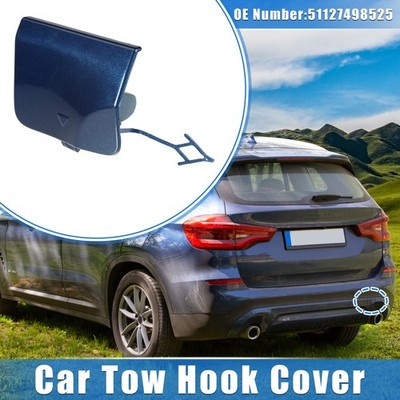 Vehicle Tow Hook Eye Hole Cover Cap for BMW X3 G08 2018-2020 Blue Rear Right