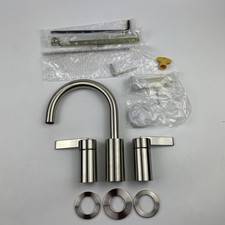 (READ) Moen T6222BN Cia 2-Handle Widespread Bathroom Faucet Brushed Nickel