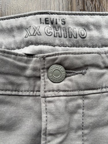 Levi’s XX Chinos W34 L32 “Gunbarrel Grey” Slim Fit Tapered Leg BNWOT RRP £110 - Picture 6 of 20