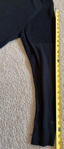 NWT Nike Tiger Woods TW Wool Blend Knit Golf Sweater Mens L Black CU9782-010 - Picture 13 of 14