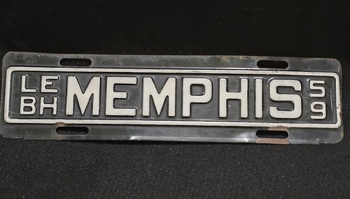 1959 Memphis Tennessee License Plate Topper Le Bonheur Children's Hospital @3