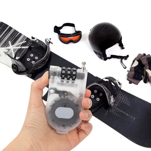3 Pieces Combination Lock for Snowboard High-security Bike Cable - Picture 10 of 12