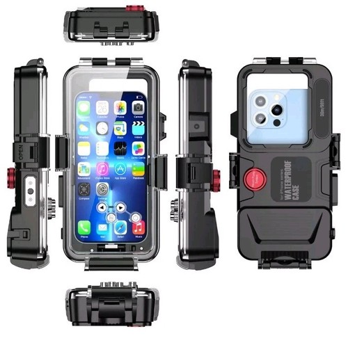 Wasserdichte Handyhülle 30 Meter Unterwasser Tauchen für iPhone 14 13 Pro 12 11/XR/8 - Bild 10 von 23