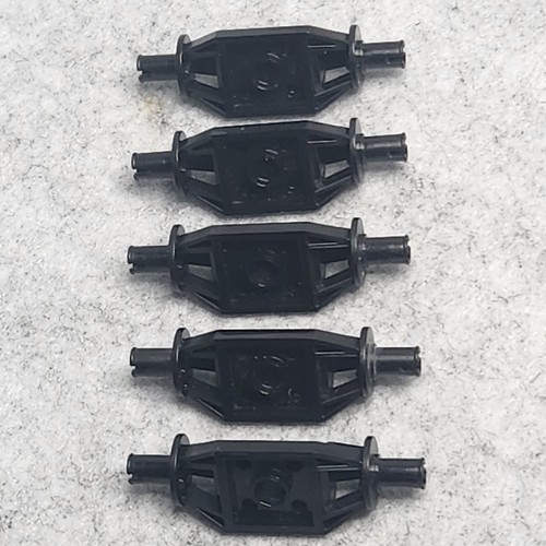 LEGO 47720 Black x5 Plate 2x2 with Wishbone Suspension Arms and Pins 65553 - Picture 3 of 6