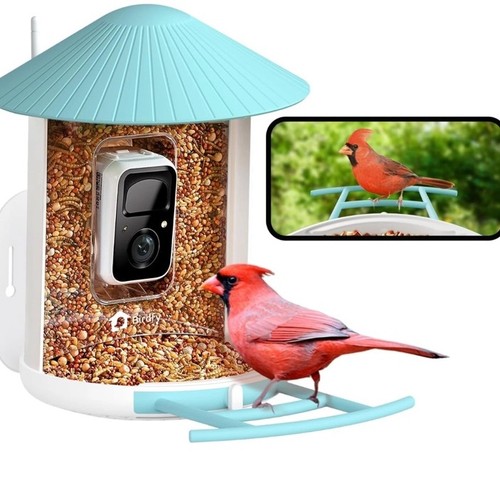 Birdfy Feeder Smart Bird feeder With 1080P Camera & Solar Panel. Brand New Blue - Picture 15 of 16